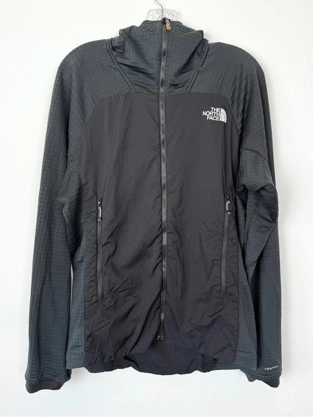 The North Face Medium Black Gray Summit Series L3 Ventrix Hybrid Hooded Jacket